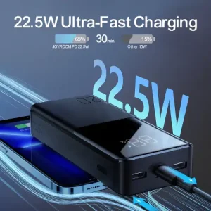 Joyroom JR-QP192 20000mah 22.5W Fast Power Bank With LCD Display