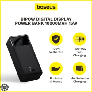 Baseus Bipow Digital Display 10000mAh 15W Fast Charging Power bank