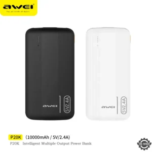 Awei P20K Superior Portable Power Bank 10000mAh – Black