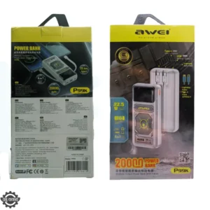 Awei P99K 20000 mAh Multiple Output Power Bank with Cables Price in Bangladesh