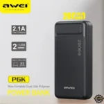 Awei P6K 20000mAh Double USB Output Fast Power Bank