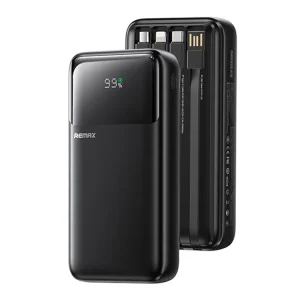 REMAX FCP-2 20000mAh Power Bank Price in Bangladesh – 22.5W Fast Charging with Built-in Cables