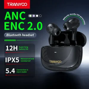 Tranyoo T-M2 ANC ENC Bluetooth 5.4 TWS Earbuds