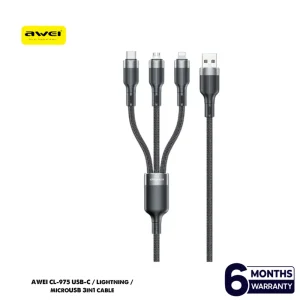 Awei CL-975 3-in-1 Cable Price in Bangladesh