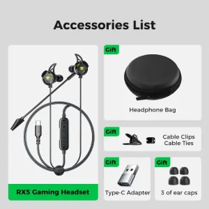 PLEXTONE RX5 Type-C Gaming Earphones