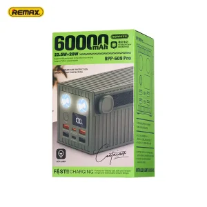 REMAX RPP-609 Pro 60000mAh 22.5W + 20W Fast Power Bank