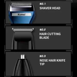 Kemei KM-6541 3-in-1 Trimmer - Hair Clipper