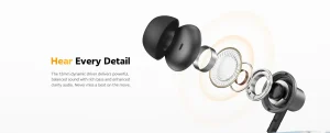 QCY TuneArc N1 ENC Neckband Headphones