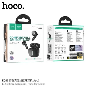 Hoco EQ33 Gem NEW Wireless Bluetooth Headset (App)