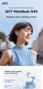 QCY MeloBuds N30 45dB ANC Earbuds