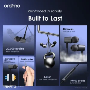 oraimo Trumpet 3 HIFI Audio In-Ear Headphones