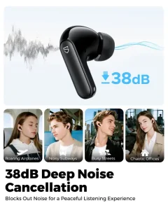 SoundPEATS Q3 Pro 38dB ANC Earbuds