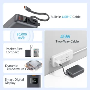 QCY PB20A 45W 20000mAh Power Bank