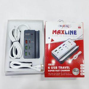 Maxline ML-336 SF 6-Port USB Travel Charger