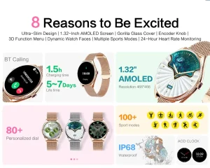 VALDUS VL60 PRO Women's Smartwatch