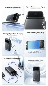 Awei PA-92 22.5W Fast Charging Power Bank