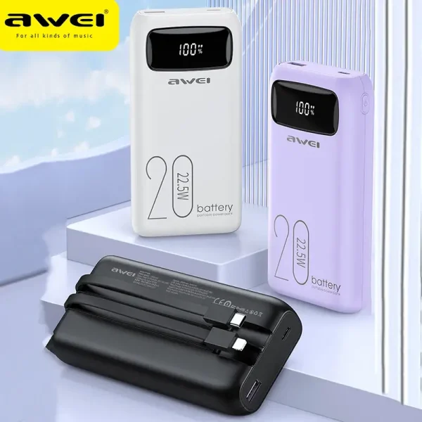 AWEI P169K 20000mAh 22.5W Power Bank