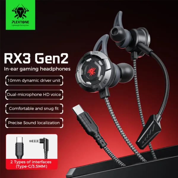 PLEXTONE RX3 Gen2 Type-C Gaming Earphones