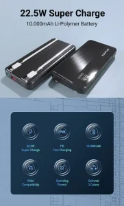 AWEI PA-68 10000mAh 22.5W Fast Power Bank