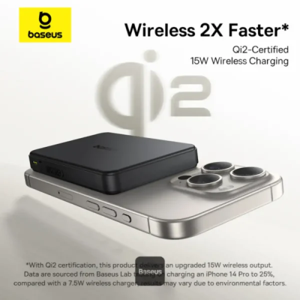 Baseus Airpow II Qi2 10000mAh Magnetic Power Bank
