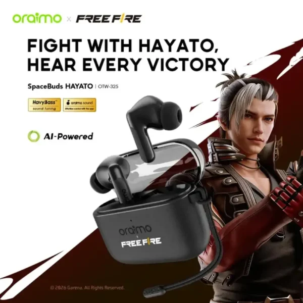 Oraimo SpaceBuds HAYATO (OTW-325) TWS Gaming Earbud