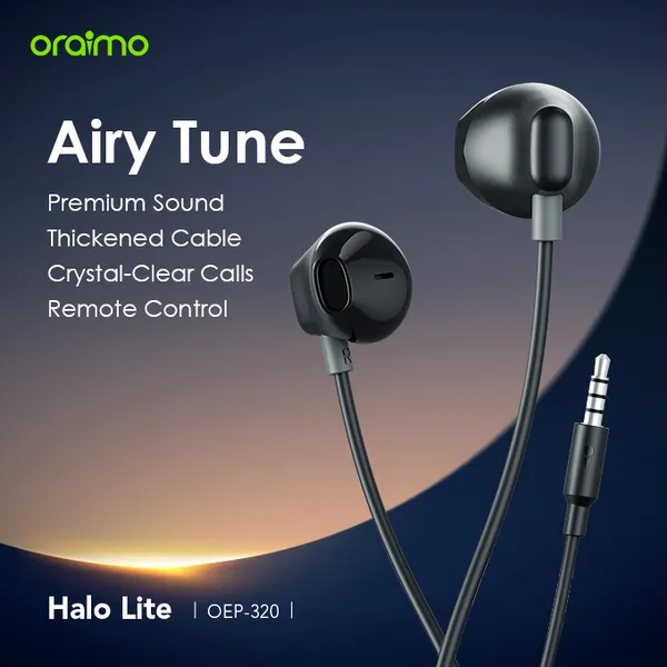 oraimo Halo Lite Wired Earphones