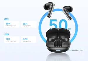 QCY MeloBuds N65 60dB Adaptive ANC Earbuds